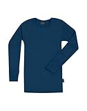 Dilling Langarmshirt aus natürlicher Merinowolle für Kinder - Königsblau 98/104
