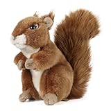 Living Nature Eichhörnchen Kuscheltier, realistisches, Flauschiges Plüschtier für Babys, Jungs, Mädchen und Erwachsene, nachhaltiges Stofftier für Kinder, Geschenke zur Geburt, 20 cm
