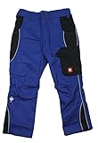 Kinder Arbeitshose Bundhose e.s. Active Engelbert Strauss Kornblau/schwarz (98/104, Blau)