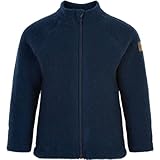 Mikk-line Walkjacke | OEKO-TEX Standard 100 | Babyjacke mit Reißverschluss für baby und kinder | 95% Wolle - 100% mulesingfrei Merinowolle | Für Mädchen und Jungen | Umkehrbare Bündchen
