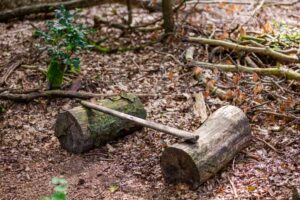 Freiluft Toiltte im Waldkindergarten