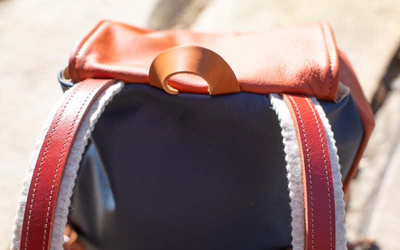 kleiner Lederrucksack